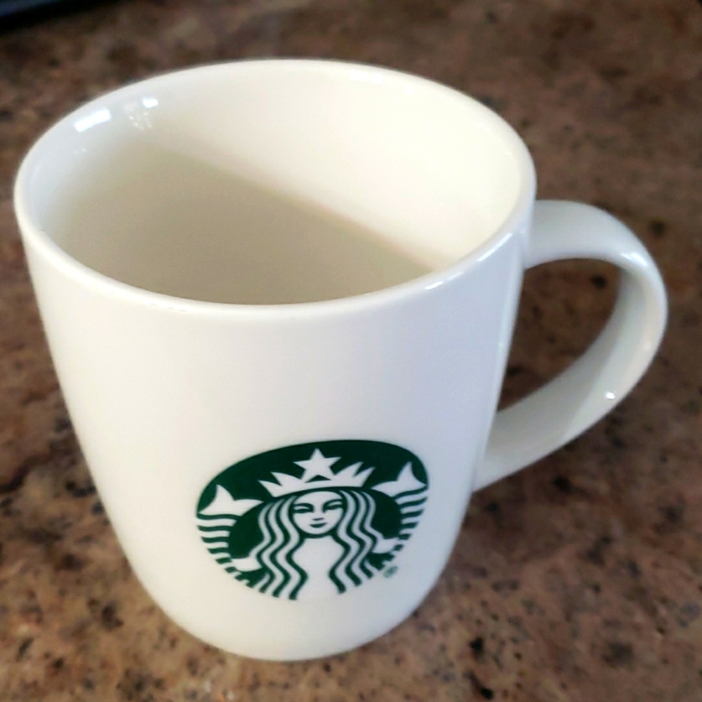 STARBUCKS 2020 MUG GREEN AND WHITE 12 OZ. MUG WITH SIREN LOGO